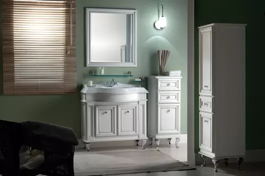 Тумба с раковиной Caprigo Фреско 80 bianco alluminio