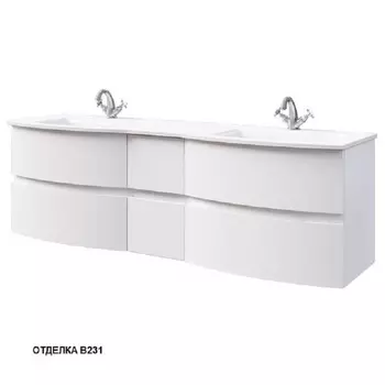 Тумба с раковиной Caprigo Integra 170 INT170.2 белая