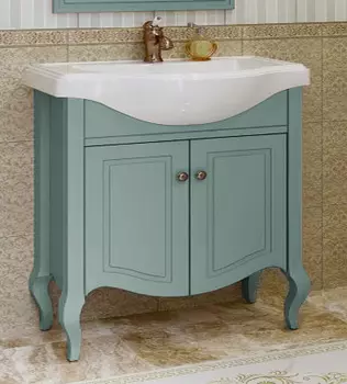 Тумба с раковиной Caprigo Verona 80 blue white, 2 двери