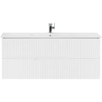 Тумба с раковиной Cezares Duet 120 подвесная, Bianco Opaco