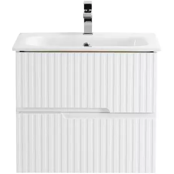 Тумба с раковиной Cezares Duet 60 подвесная, Bianco Opaco