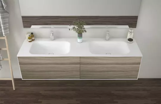 Тумба с раковиной Cezares Titan 180 см подвесная, Driftwood