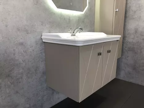 Тумба с раковиной Comforty Кремона 80 латте (раковина Comforty 50180)