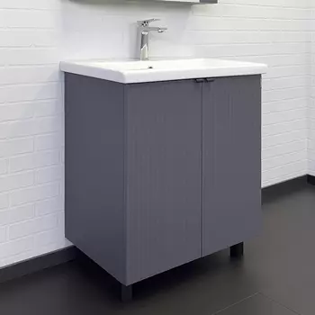 Тумба с раковиной Comforty Лима 70 антрацит