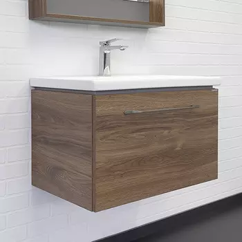 Тумба с раковиной Comforty Томари 70 дуб темно-коричневый (раковина Como 70)