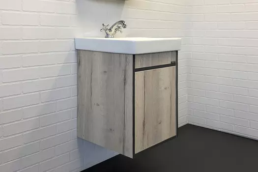 Тумба с раковиной Comforty Вена 45 дуб дымчатый (раковина Адриана 45)