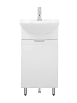 Тумба с раковиной Corozo Лея 45 напольная, белая