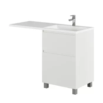 Тумба с раковиной Creto Cafor 120 R напольная, белый