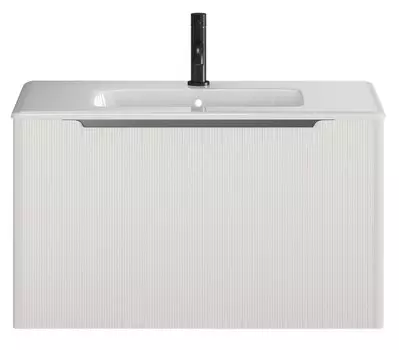 Тумба с раковиной Creto Luna 100 подвесная, Ivory