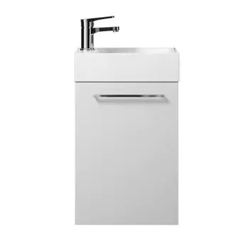 Тумба с раковиной Creto Pollino 37 белый