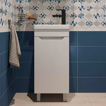 Тумба с раковиной DIWO Архангельск 40 напольная, белая