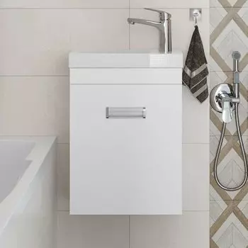 Тумба с раковиной DIWO Псков 40 подвесная, белая