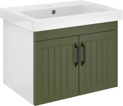 Тумба с раковиной DIWO Сочи 60 подвесная, зеленый