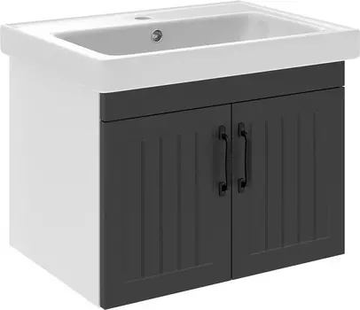 Тумба с раковиной DIWO Сочи 60 подвесная, антрацит