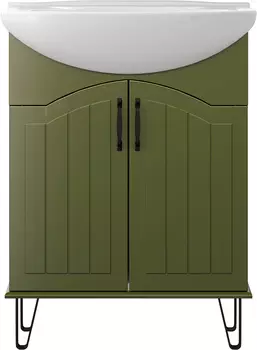 Тумба с раковиной DIWO Сочи 65 напольная, зеленый