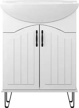 Тумба с раковиной DIWO Сочи 65 напольная, белая