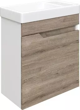 Тумба с раковиной DIWO Воронеж 40 подвесная, ореховый дубослив