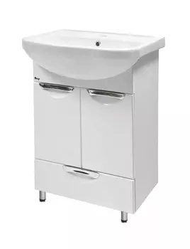 Тумба с раковиной Emmy Милли 50 с нижним выдвижным ящиком (с раковиной Уют)
