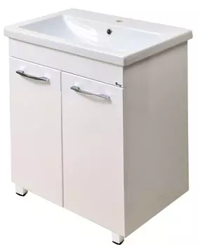 Тумба с раковиной Emmy Рокард 70 напольная, 2 двери, с раковиной Como