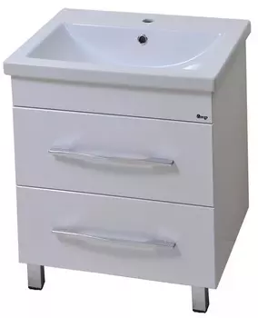 Тумба с раковиной Emmy Рокард 70 напольная, 2 ящика, с раковиной Como