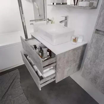 Тумба с раковиной Grossman Эдванс 80 с 2-я ящ. велингтон, подвесная