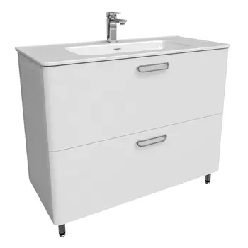 Тумба с раковиной Iddis Brick 100 напольная