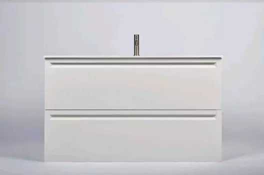 Тумба с раковиной Inda Piccadilly 100 подвесная, Mat White/Kona