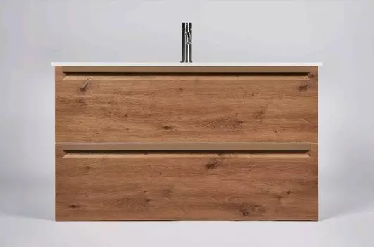 Тумба с раковиной Inda Piccadilly 80 подвесная, Rovere Castagno/Kona