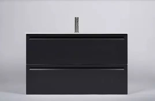 Тумба с раковиной Inda Piccadilly 80 подвесная, Matt Grafite/Kona