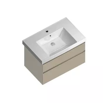 Тумба с раковиной Kerama Marazzi Cubo 80 подвесная, лимо матовый