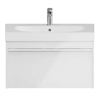 Тумба с раковиной Kerama Marazzi Modula 80 подвесная, белый глянцевый