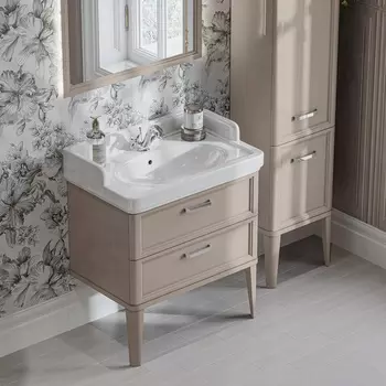 Тумба с раковиной Kerama Marazzi Pompei 80 камео бежевый глянцевый