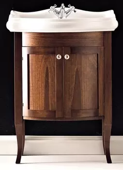 Тумба с раковиной Kerasan Retro с дверцами (69 см) орех