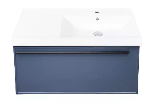 Тумба с раковиной La Fenice Elba 90 подвесная, синяя