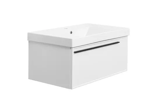 Тумба с раковиной La Fenice Elba Bianca 80 белая