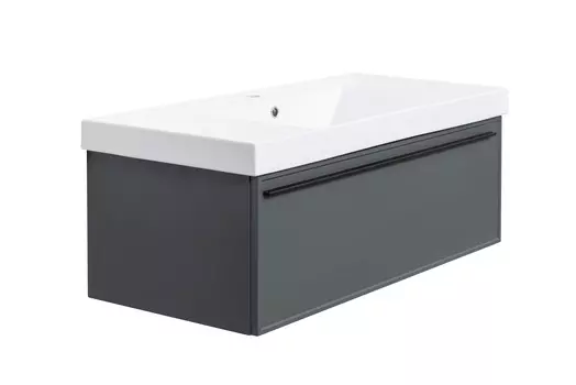 Тумба с раковиной La Fenice Elba Grigio 100 серая