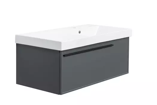 Тумба с раковиной La Fenice Elba Grigio 90 серая