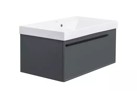 Тумба с раковиной La Fenice Elba Grigio 80 серая