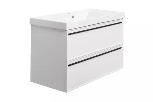 Тумба с раковиной La Fenice Elba TWIN Bianca 100 белая