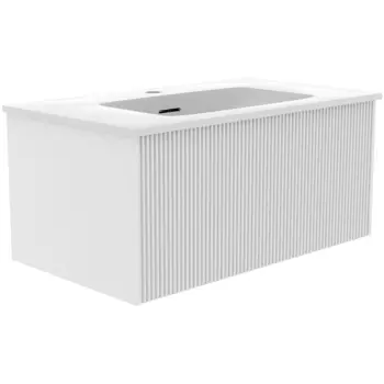 Тумба с раковиной La Fenice Terra 80 подвесная, белая