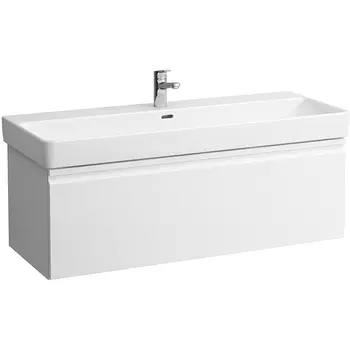 Тумба с раковиной Laufen Pro S 120 подвесная, 1 ящик, белый матовый