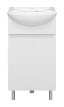Тумба с раковиной Misty Амур 45 напольная, белый
