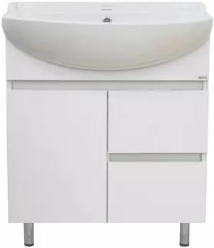 Тумба с раковиной Misty Амур 70 напольная с 2 ящиками