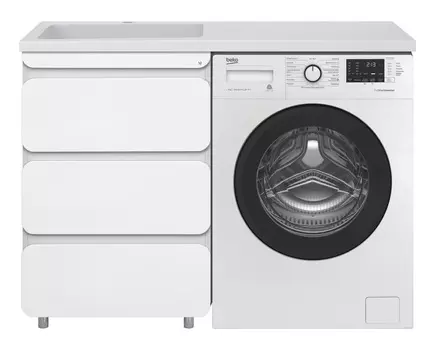 Тумба с раковиной Misty Чегет 120 под стиральную машину