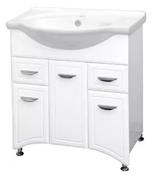 Тумба с раковиной Misty Дрея 76 с 2 ящиками