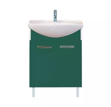 Тумба с раковиной Misty Джулия 65 напольная, зеленая