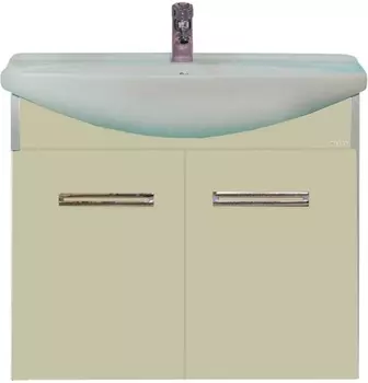 Тумба с раковиной Misty Джулия 65 подвесная, бежевая