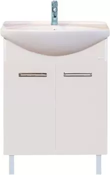 Тумба с раковиной Misty Джулия 65 прямая белая