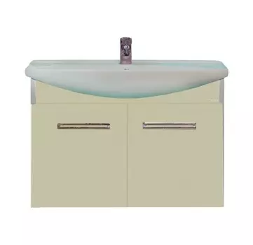 Тумба с раковиной Misty Джулия 75 подвесная, бежевая