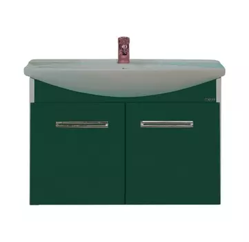 Тумба с раковиной Misty Джулия 75 подвесная, зеленая